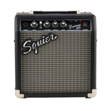 Squier NEW Squier Sonic Stratocaster Pack - Black w/ Gig Bag + Frontman 10G