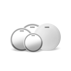 Evans NEW Evans EC2S Clear Tom Head Pack - 10", 12", 14" - Free 14" HD Dry Snare Head