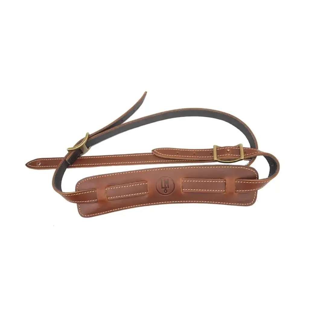LM NEW LM Luxe Edition Vintage Pad Guitar Strap - Cognac