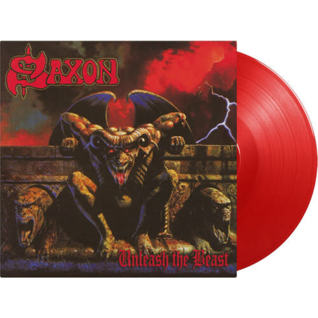 Vinyl NEW Saxon-Unleash The Beast-LP Red Vinyl