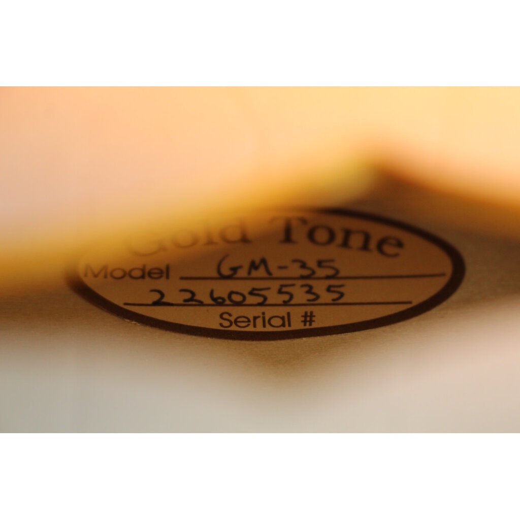 Gold Tone DEMO Gold Tone GM-35 F-Style Mandolin - Tobacco Sunburst (535)