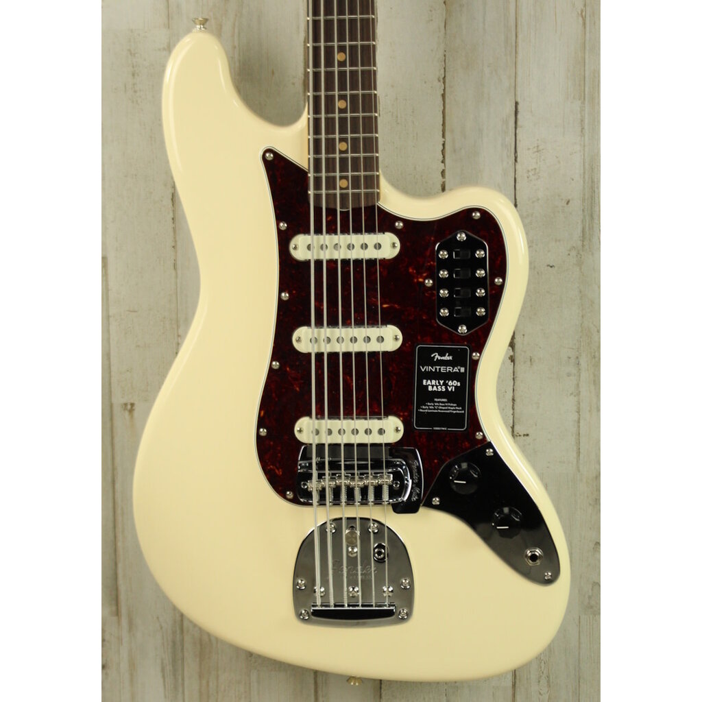 Fender DEMO Fender Vintera III Early '60s Bass VI - Olympic White (168)