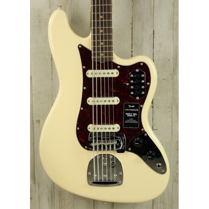 Fender DEMO Fender Vintera III Early '60s Bass VI - Olympic White (168)
