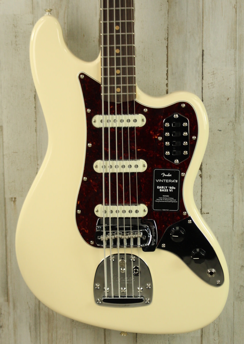 DEMO Fender Vintera III Early '60s Bass VI - Olympic White (168