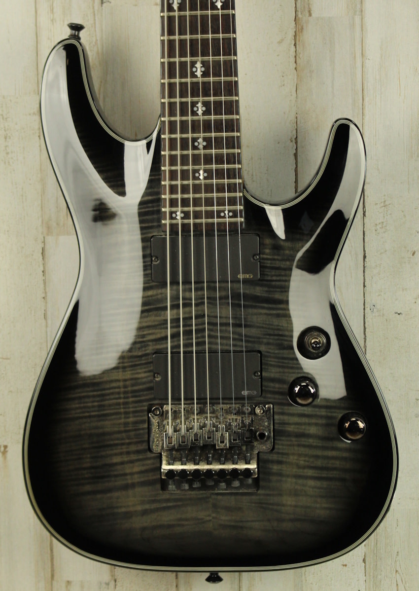 USED Schecter Diamond Series Damien Elite-7 FR (673) - Mountain