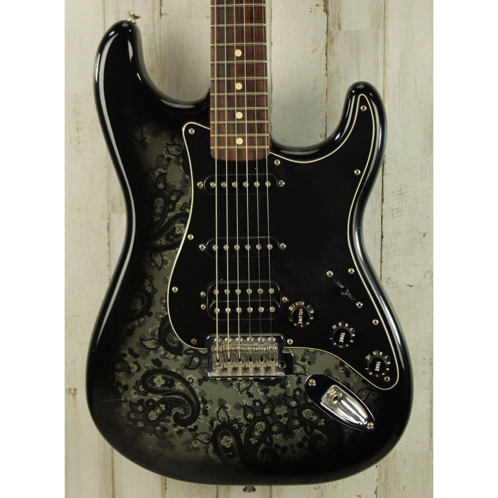 Fender USED 2012 Fender FSR Black Paisley Stratocaster HSS (670)