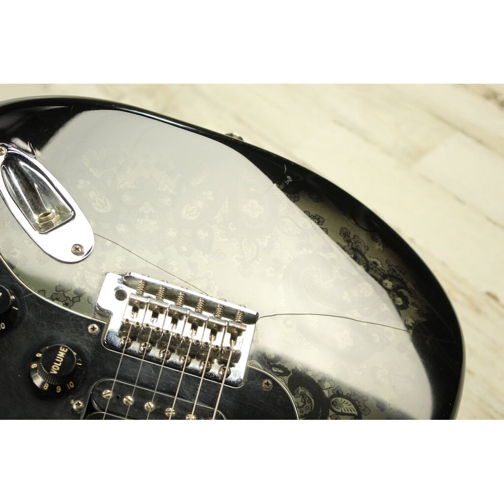 Fender USED 2012 Fender FSR Black Paisley Stratocaster HSS (670)
