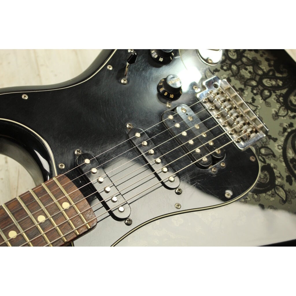 Fender USED 2012 Fender FSR Black Paisley Stratocaster HSS (670)