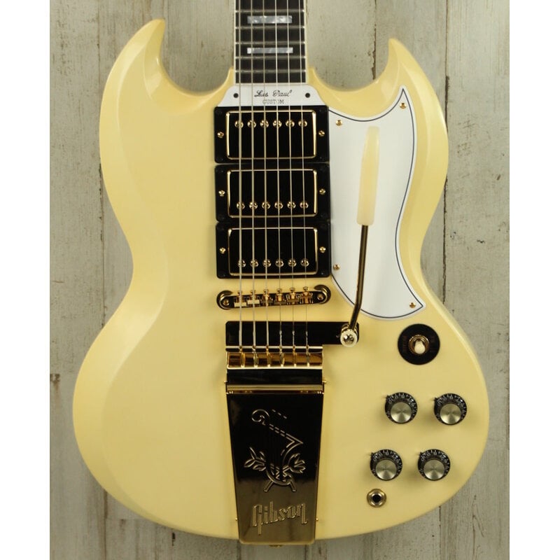 Gibson Custom DEMO Gibson Custom 1963 Les Paul SG Custom Reissue - Classic White VOS (973)