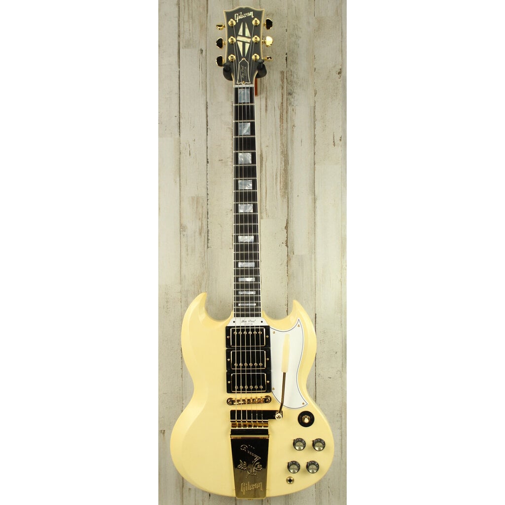 Gibson Custom DEMO Gibson Custom 1963 Les Paul SG Custom Reissue - Classic White VOS (973)