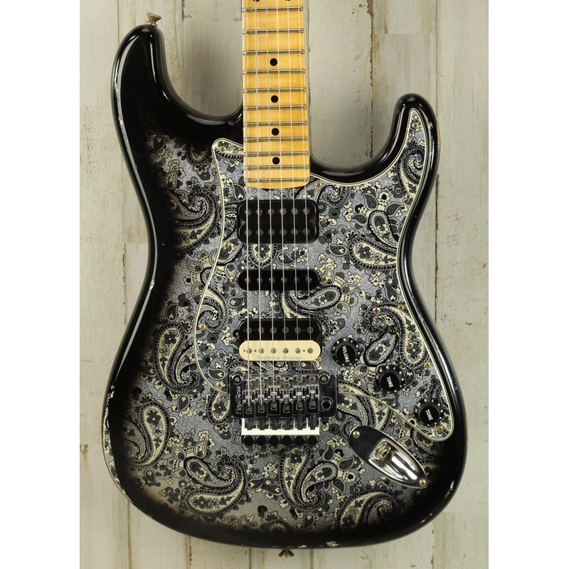Fender USED 2023 Fender Custom Shop ZF Stratocaster Black Paisley Relic (276)