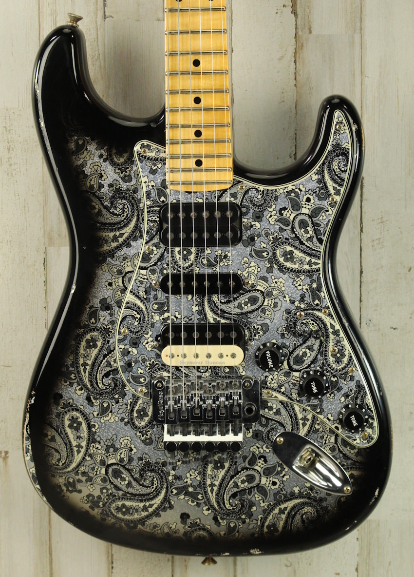 USED 2023 Fender Custom Shop ZF Stratocaster Black Paisley Relic