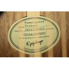 Epiphone DEMO Epiphone Hummingbird Tribute - Ebony (312)