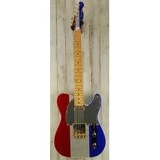 Fender DEMO Fender Buck Owens Telecaster - Red/Silver/Blue Sparkle (703)