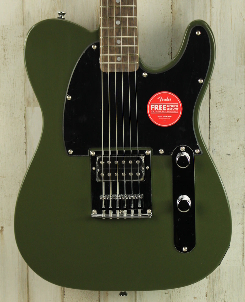 DEMO Squier Sonic Esquire H - Olive (953) - Mountain Music Exchange