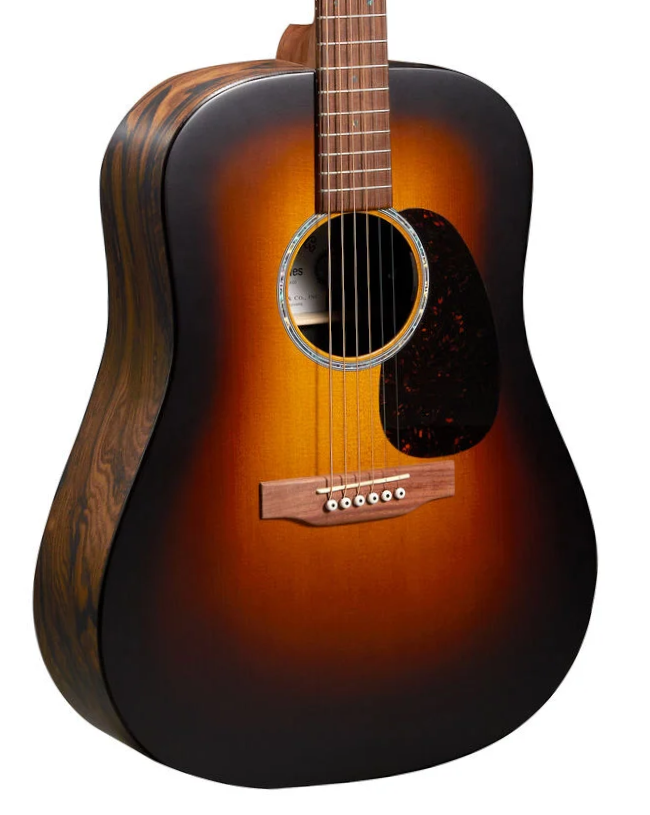 NEW Martin D-X2E - Ziricote Burst (636) - Mountain Music Exchange