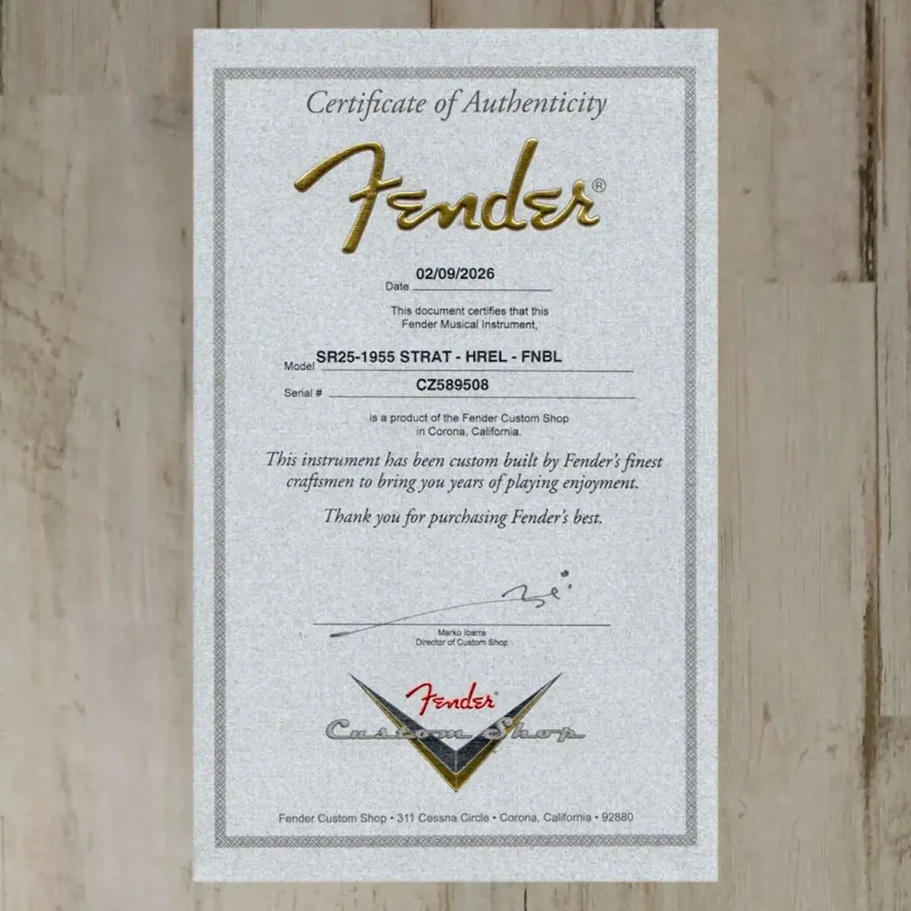 Fender USED 2025 Fender Custom Shop 1955 Stratocaster Heavy Relic (508)