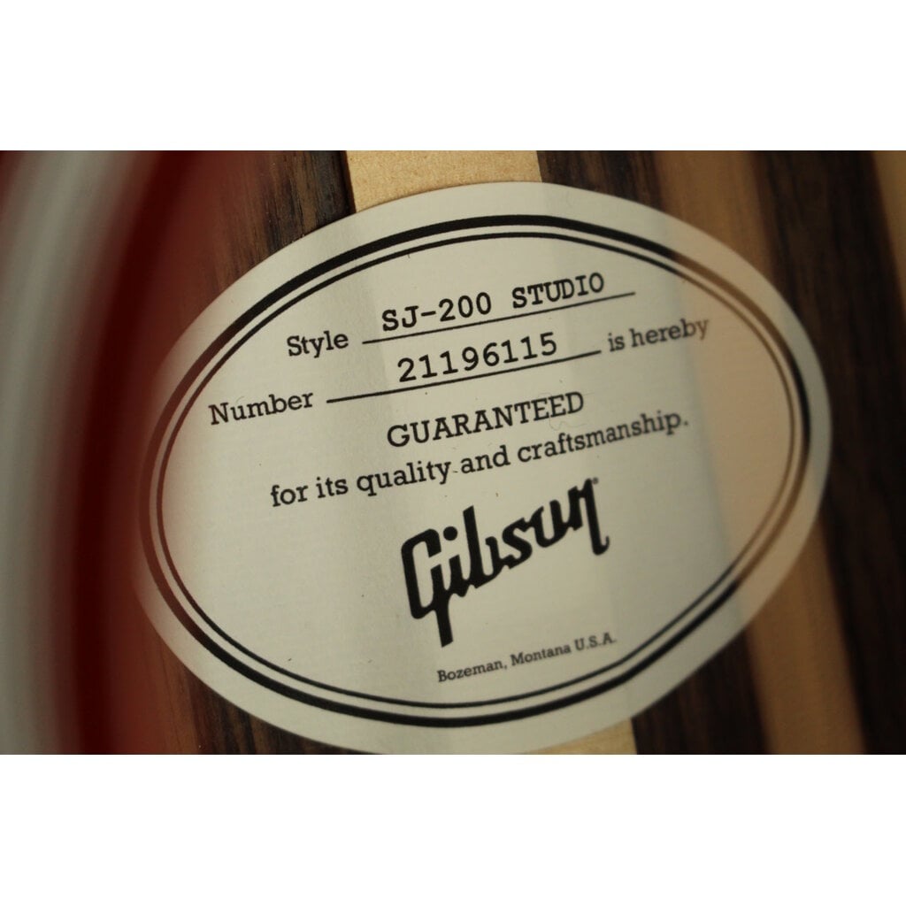Gibson NEW Gibson SJ-200 Studio Rosewood - Rosewood Burst (115)