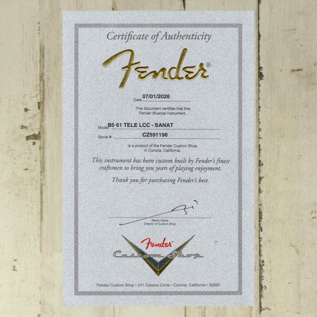 Fender DEMO Fender Custom Shop 1961 Telecaster DLX Closet Classic - Super Aged Natural (196)