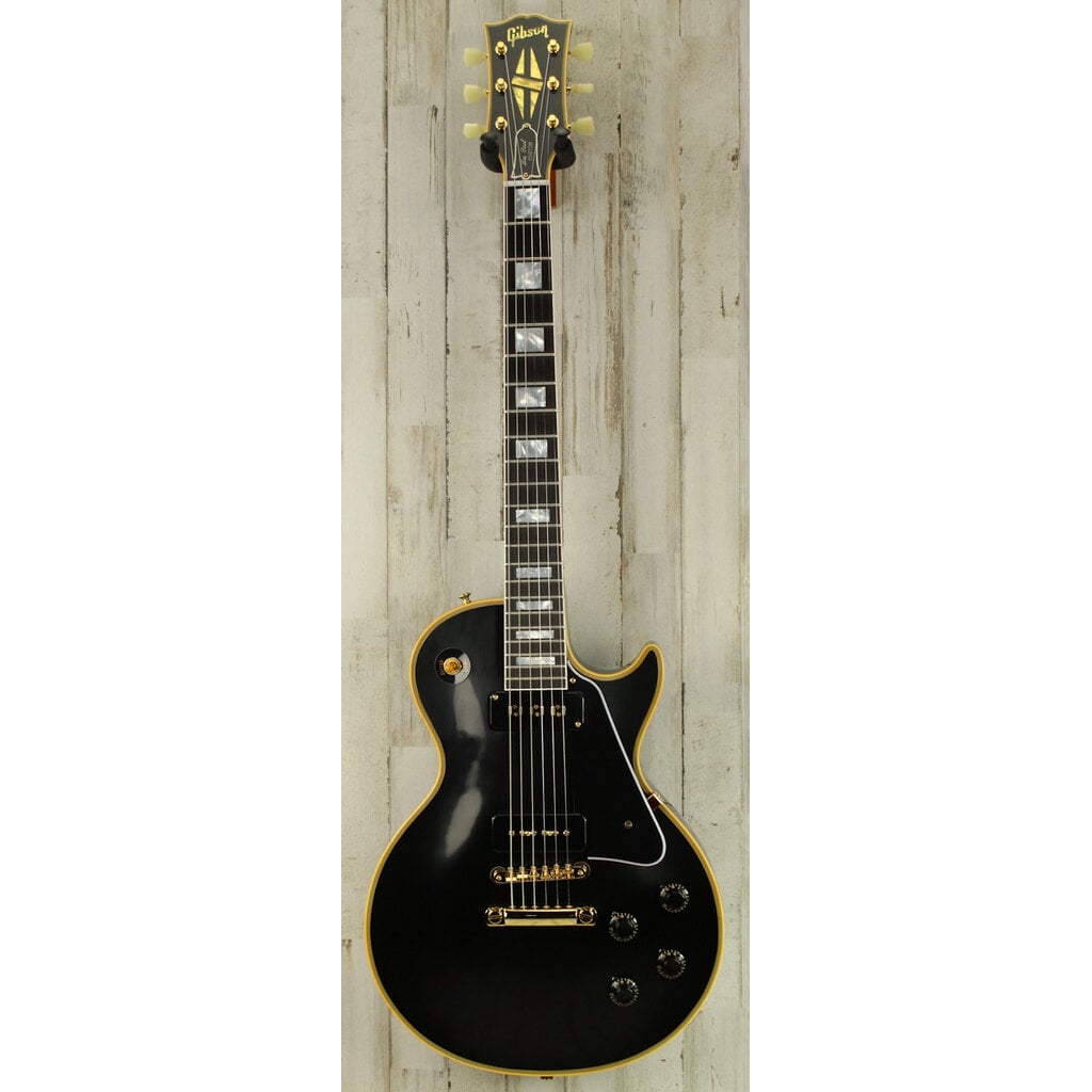 Gibson Custom DEMO Gibson Custom 1954 Les Paul Custom Staple Pickup Reissue - Ebony VOS (181)