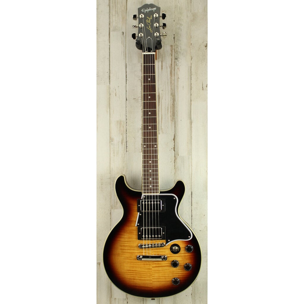 Epiphone DEMO Epiphone Les Paul Special Double Cut Figured - Bourbon Burst (582)