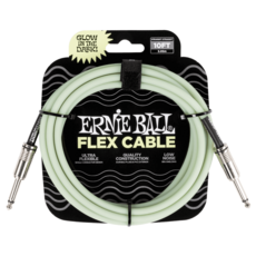 Ernie Ball NEW Ernie Ball Flex Instrument Cable - 10' - Glow in the Dark