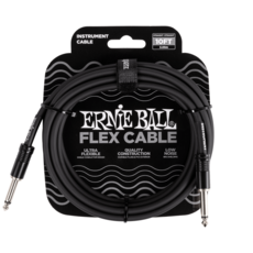 Ernie Ball NEW Ernie Ball Flex Instrument Cable - 10' - Black