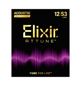 Elixir NEW Elixir Attune Acoustic Guitar Strings - Phosphor Bronze - Light - .012-.053