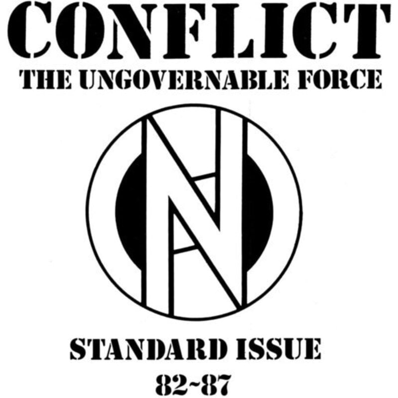 Vinyl NEW Conflict-Standard Issue 82-87 - LP Black & White Splatter Vinyl
