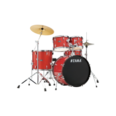 Tama NEW Tama Stagestar 5 Piece Complete Drum Set - Candy Red Sparkle