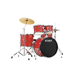 Tama NEW Tama Stagestar 5 Piece Complete Drum Set - Candy Red Sparkle