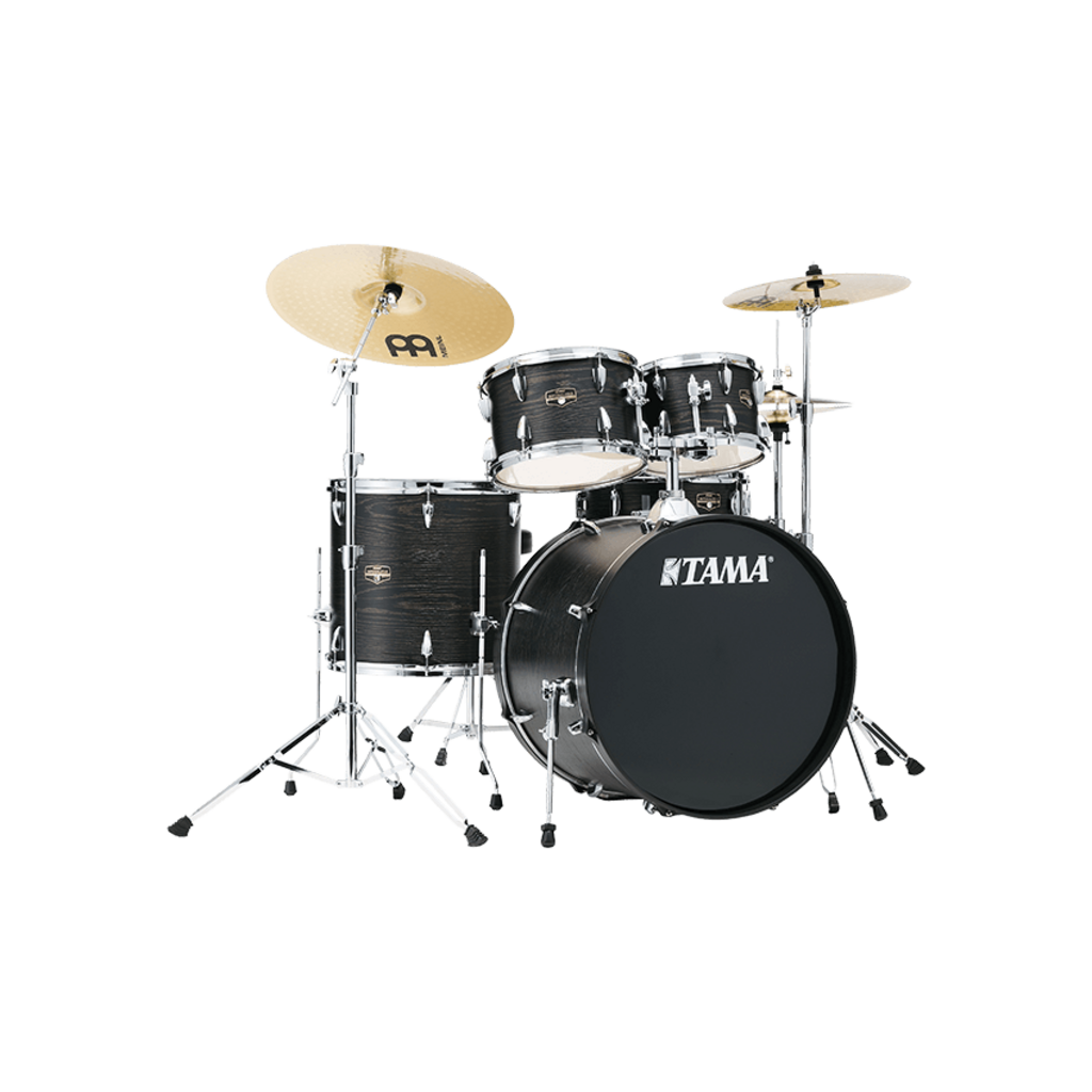 Tama NEW Tama Imperialstar 5 Piece Complete Drum Set - Black Oak Wrap