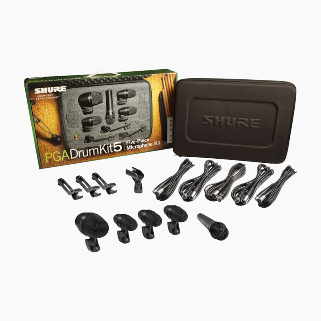 Shure NEW Shure PGADRUMKIT5 5 Piece Drum Microphone Kit