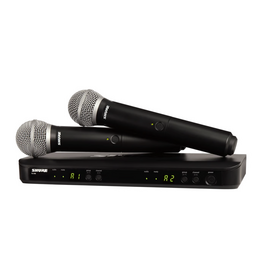 Shure NEW Shure BLX288/PG58 Dual Channel Wireless Handheld Microphone System - J11 Band