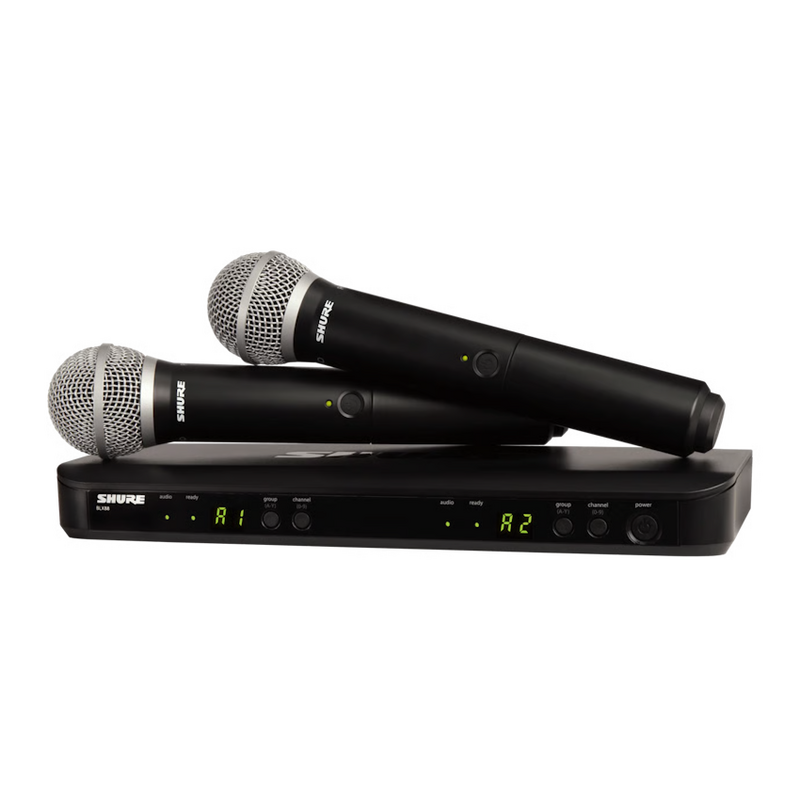 Shure NEW Shure BLX288/PG58 Dual Channel Wireless Handheld Microphone System - J11 Band