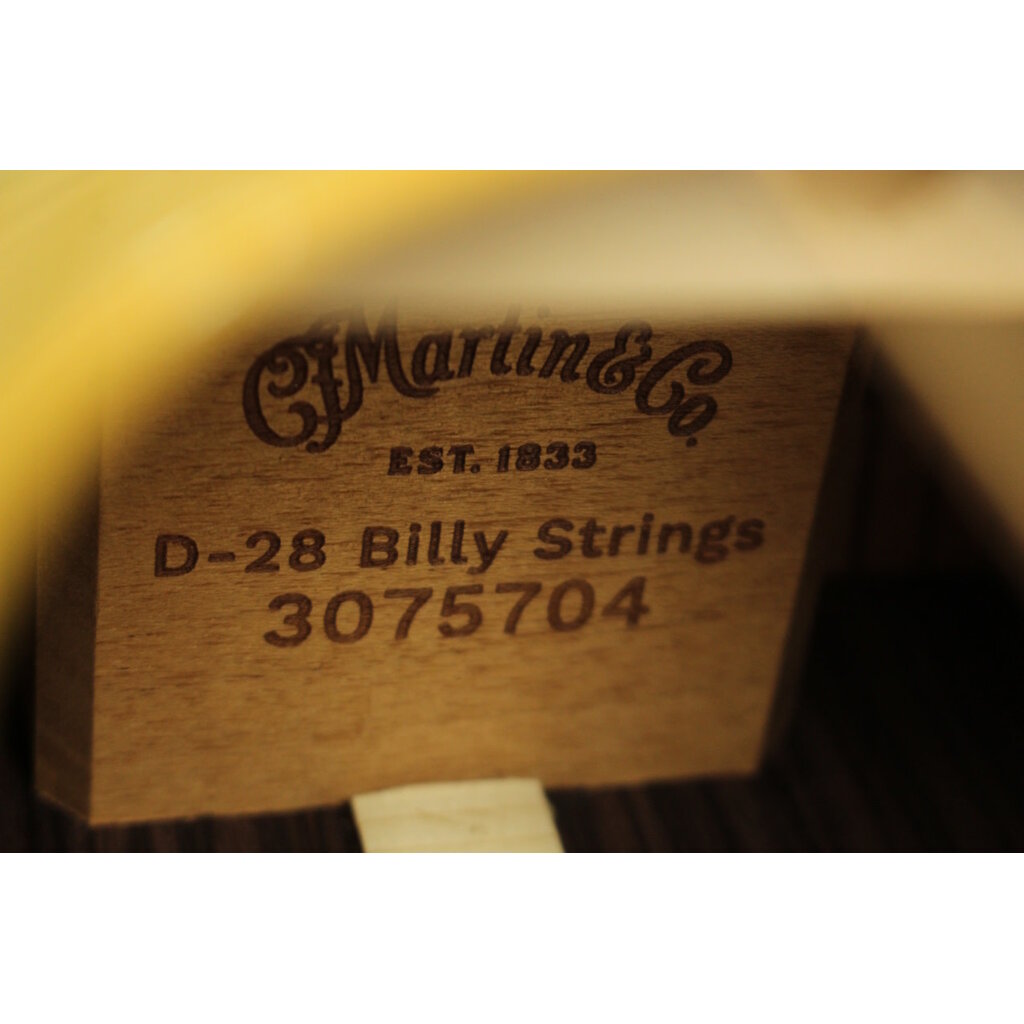 Martin NEW Martin D-28 Billy Strings - Natural w/ Antique Toner (704)