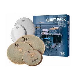 Zildjian NEW Zildjian L80 Low Volume Quiet Pack With Remo Silentstroke Drum Heads
