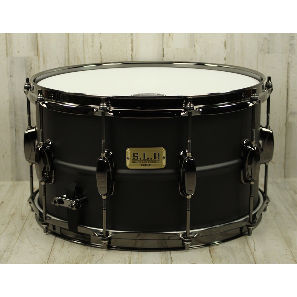 Tama DEMO Tama S.L.P. Big Black Steel Snare Drum - 8"x14" - Matte Black