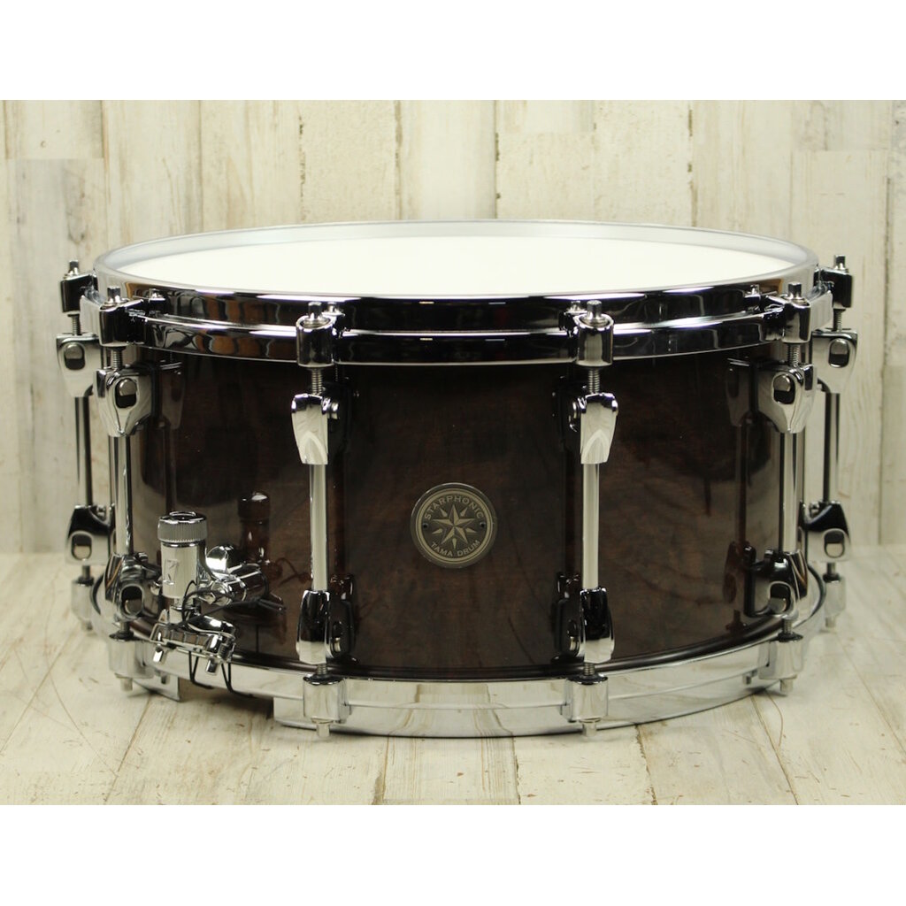 Tama DEMO Tama Starphonic Walnut Snare Drum - 7"x14" - Gloss Black Walnut Burl