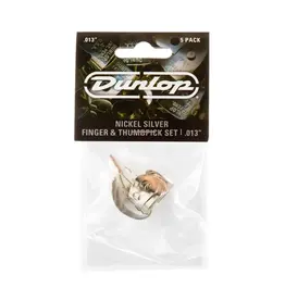 Dunlop NEW Dunlop Nickel Silver Finger & Thumbpicks - .013