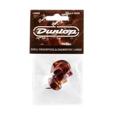 Dunlop NEW Dunlop Shell Finger & Thumb Picks - Large - Pack of 4