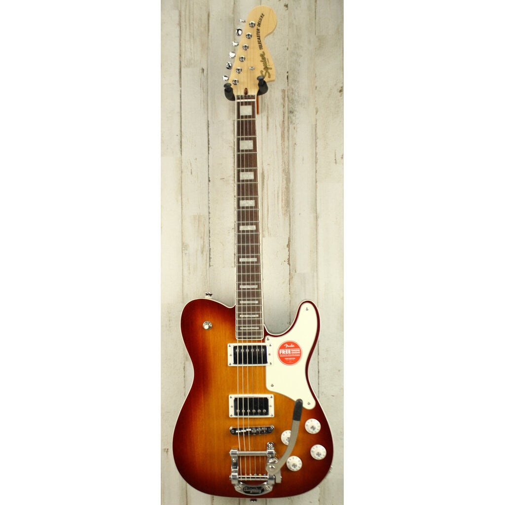 Squier DEMO Squier Paranormal Troublemaker Telecaster Deluxe Bigsby - Honey Sunburst (104)