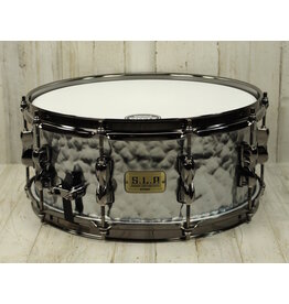 Tama DEMO Tama S.L.P. Expressive Hammered Steel Snare Drum - 6 inches x 14 inches, Glossy