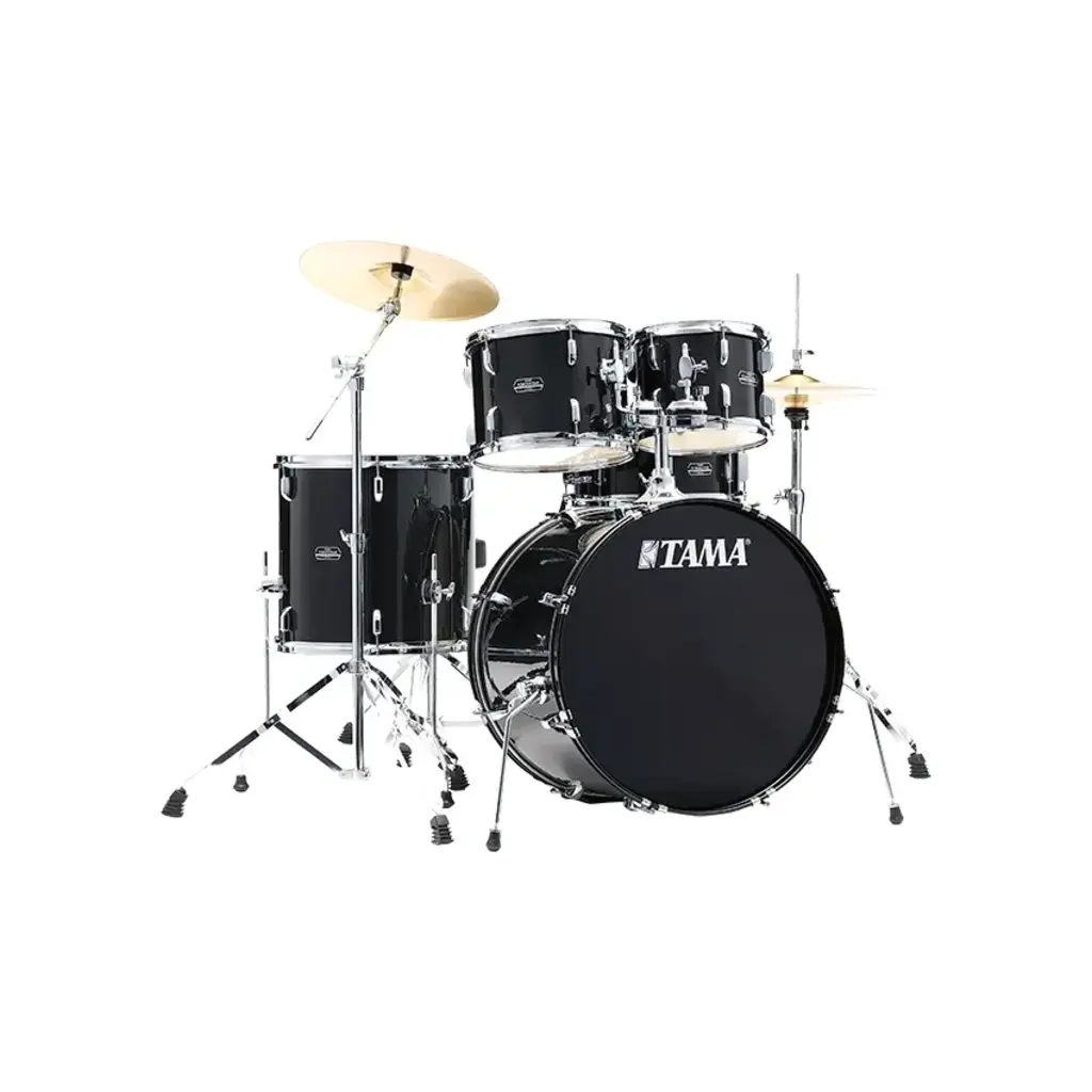Tama NEW Tama Stagestar 5 Piece Complete Drum Set - Black Night Sparkle