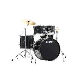 Tama NEW Tama Stagestar 5 Piece Complete Drum Set - Black Night Sparkle