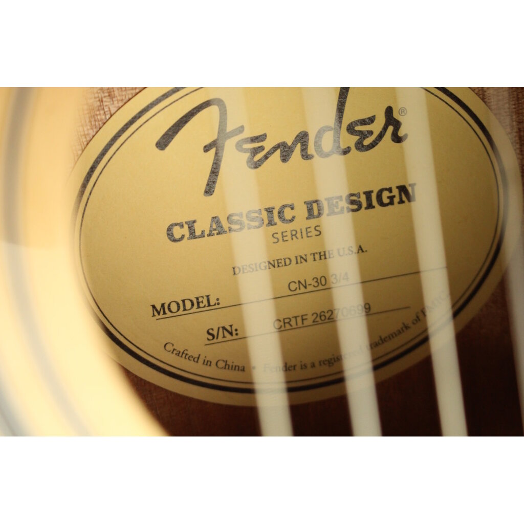 Fender DEMO Fender CN-30 Nylon 3/4 - Natural (699)