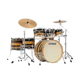 Tama NEW Tama Superstar Classic 7 Piece Shell Pack with Snare Drum - Natural Ebony Tiger