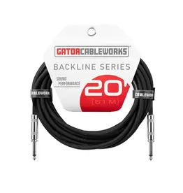 Gator NEW Gator Cableworks Backline Series Instrument Cable - 20'