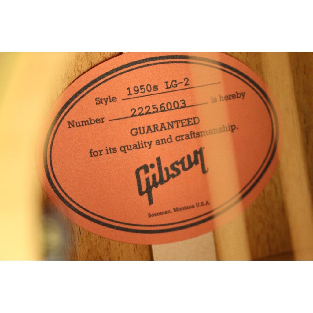 Gibson NEW Gibson LG-2 50s Original - Antique Natural (003)