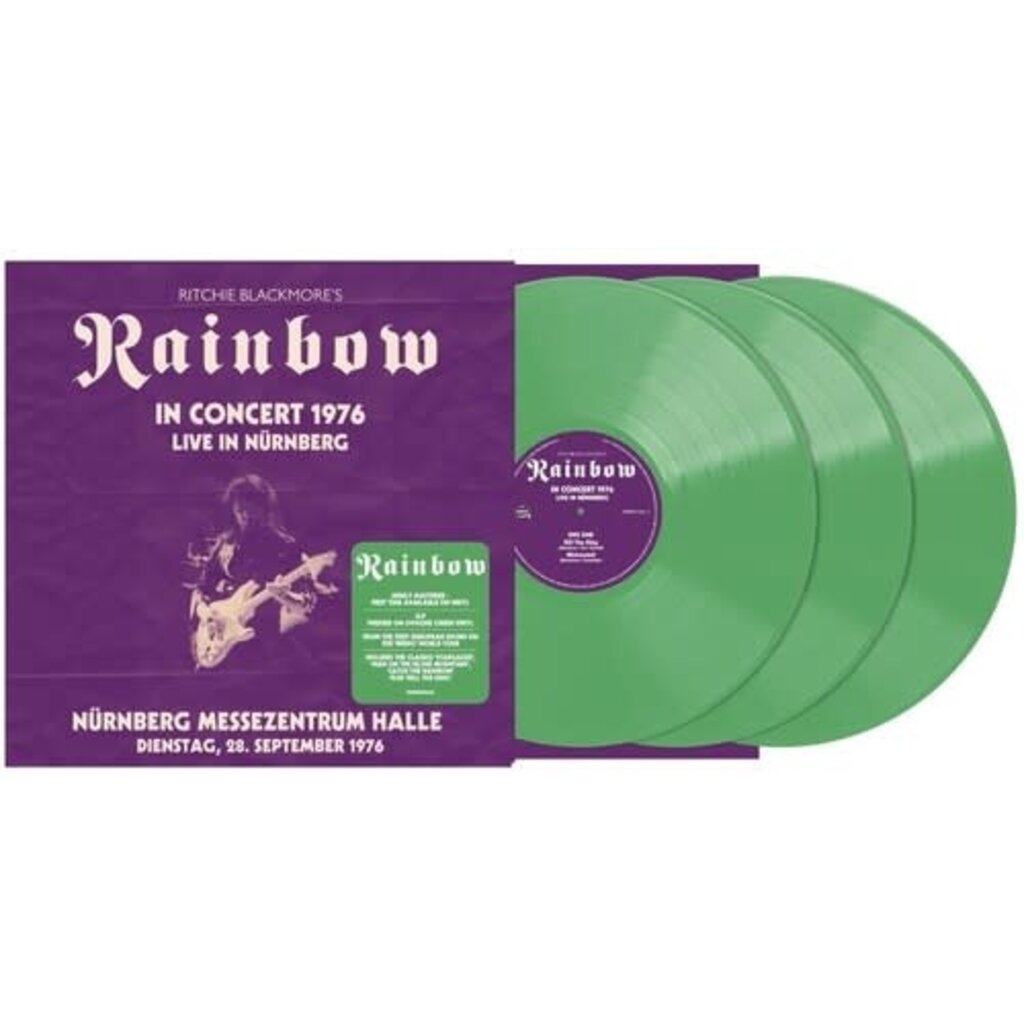 Vinyl NEW Rainbow- Live In Nurnberg 1976-3xLP Green Vinyl
